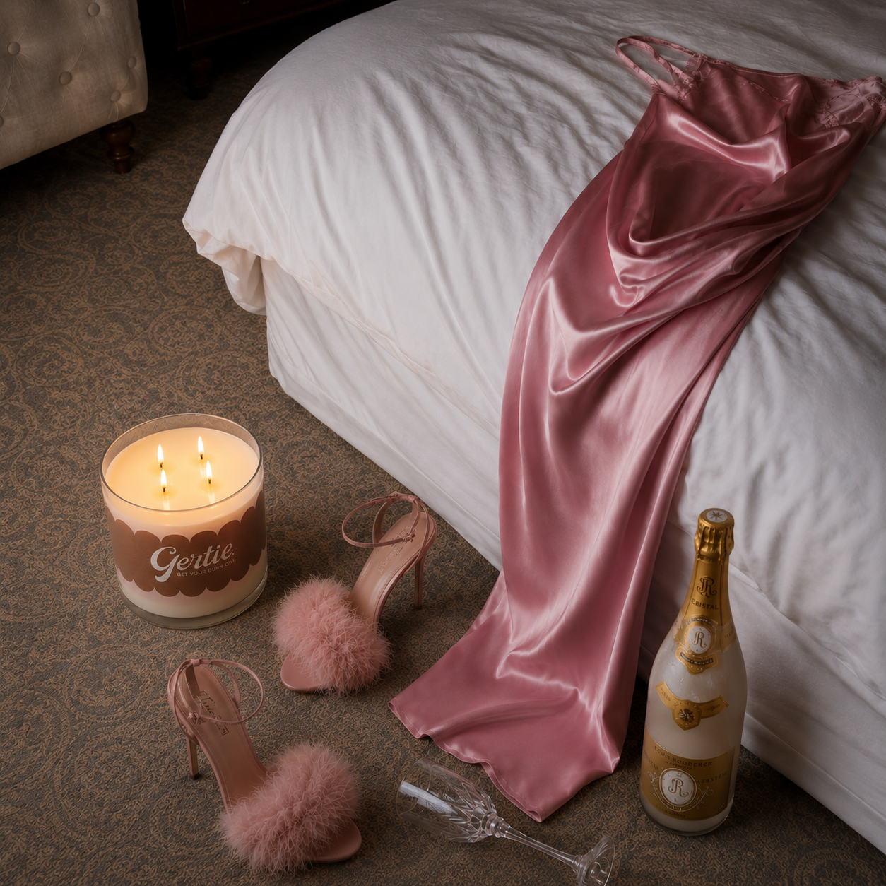 Cherry Vanilla 2kg, Gertie hand-poured soy candle editorial styling