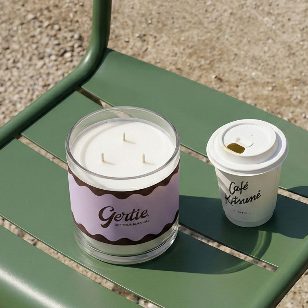Moonlit Lotus 1.2kg, Gertie hand-poured soy candle styled at home