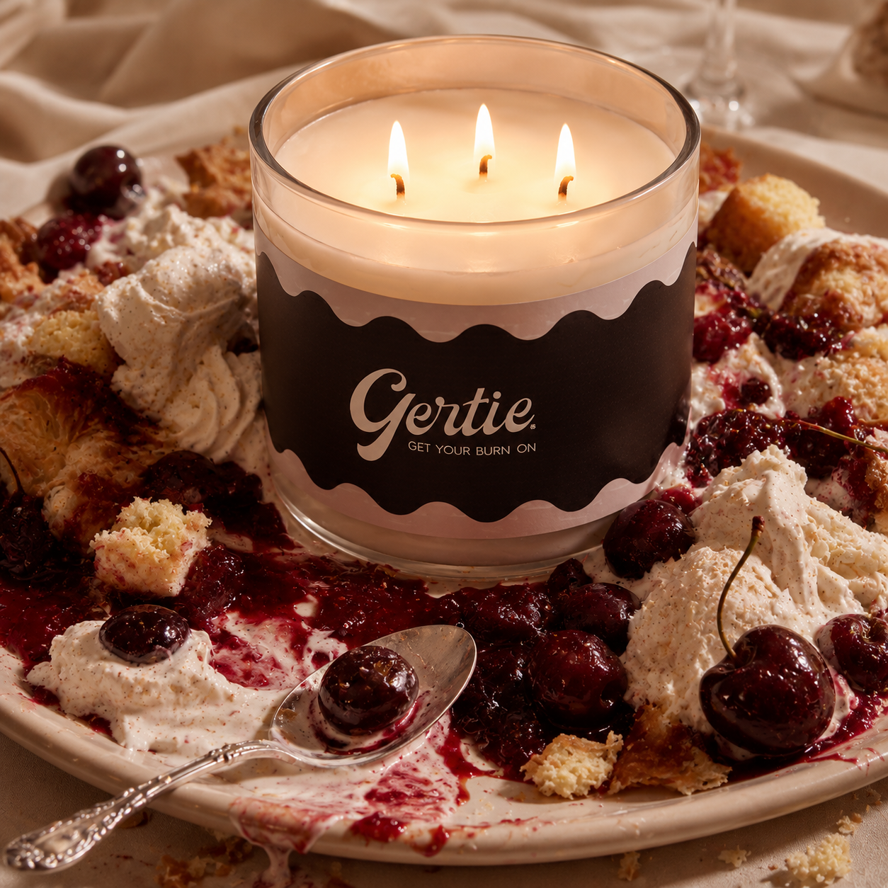 Cherry Vanilla 1.2kg, Gertie hand-poured soy candle