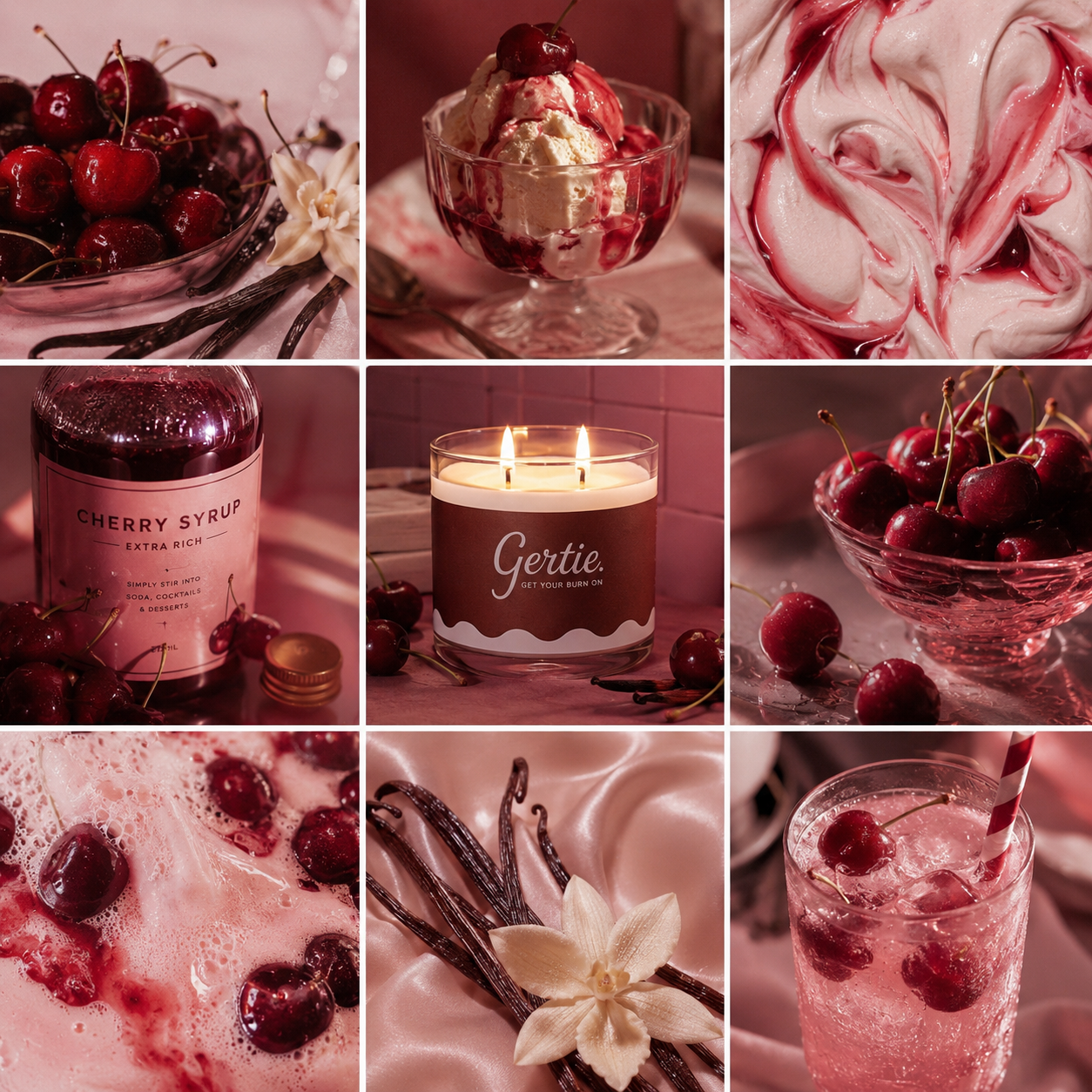 Cherry Vanilla 450g Candle