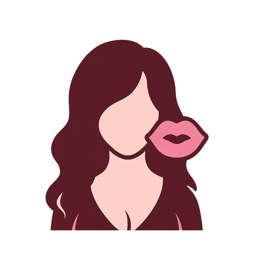 Gertie Referral Icon with kiss mark